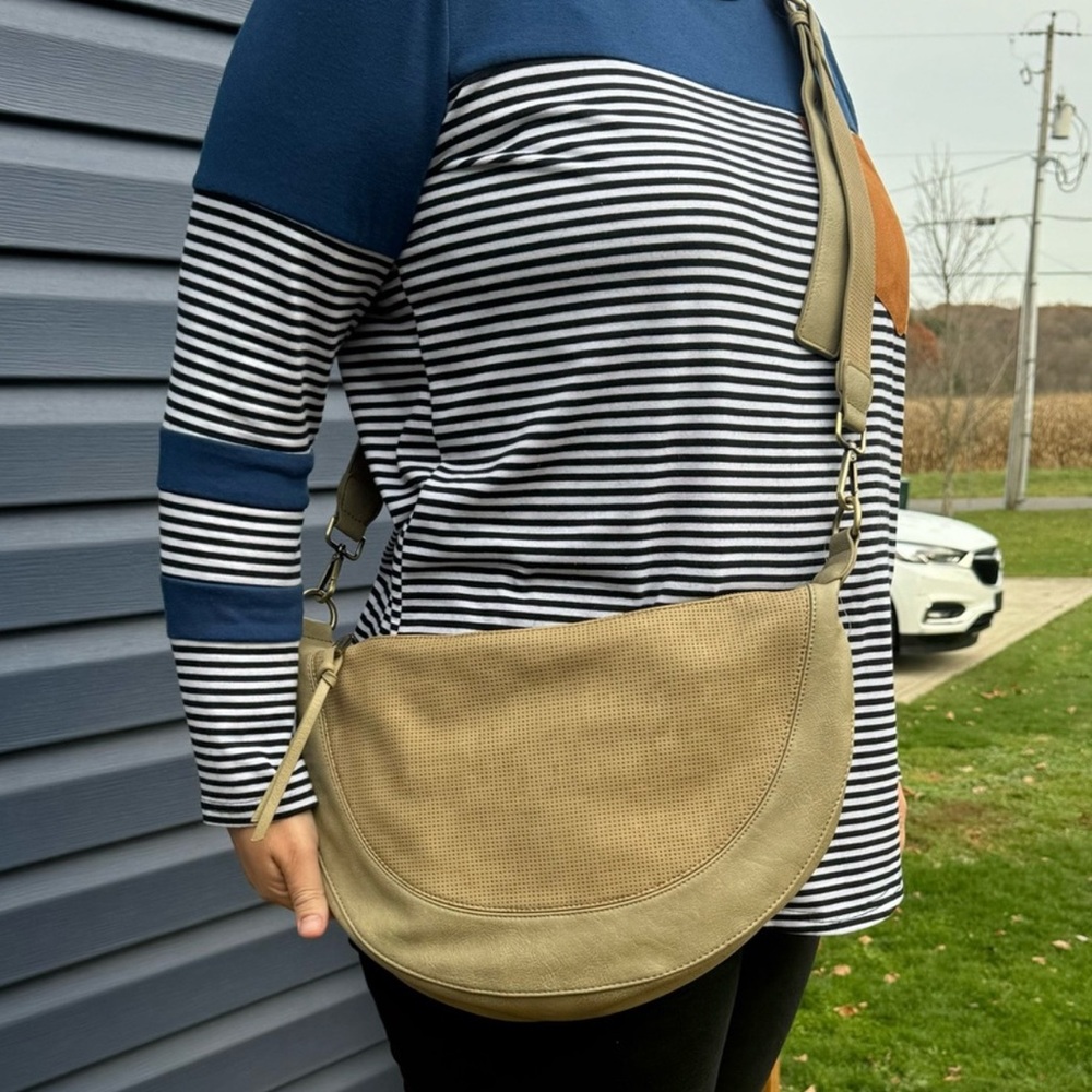 Anthropologie Urban Originals Luna Perforated Crossbody Bag - Picture 15 of 15